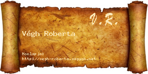Végh Roberta névjegykártya