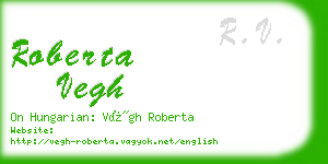 roberta vegh business card